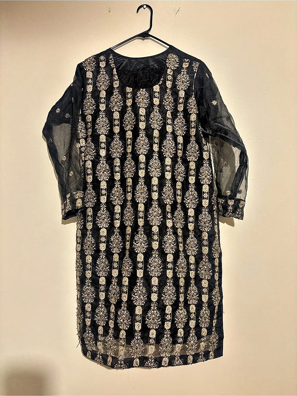 Women's Black & Gold Mini Dress